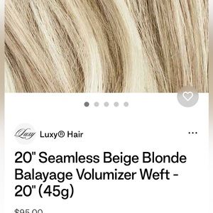 Luxy 20 inch hair weft.  Never worn